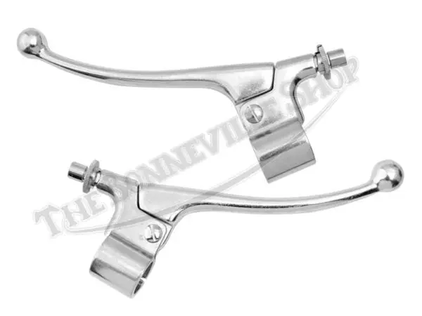 TBS 0462 A TBS 0463 A 04 Triumph Norton BSA Lightweight Alloy Handlebar Lever Set