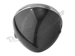 TBS TRIUMPH NORTON BSA HONDA YAMAHA ETC CUSTOM CAFE CARBON FIBER LOOK HEADLIGHT