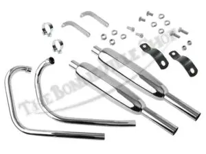 Triumph 650 Exhaust Pipe and Muffler Kit Unit