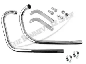 Chrome exhaust pipe and muffler kit