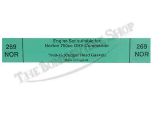 TBS NORTON GASKET SET