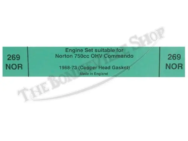 TBS NORTON GASKET SET