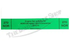 TBS NORTON GASKET SET
