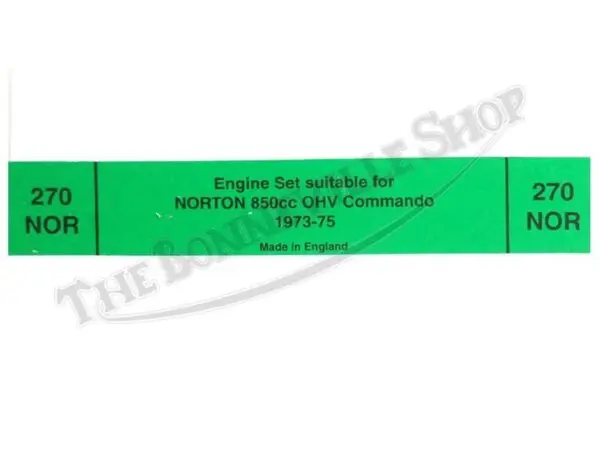 TBS NORTON GASKET SET
