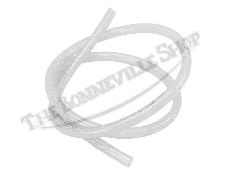 5/16" ID 5ft Clear Braided Fuel Hose Line ETC CLEAR BRAIDED FUEL LINE MASTER