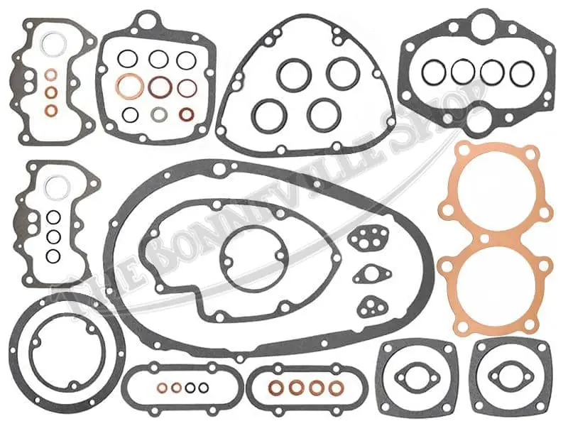 TBS H TRIUMPH COMPLETE GASKET SET WITH UK HEAD GASKET TWINS