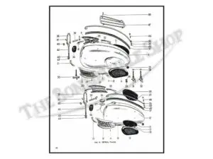 TBS Triumph Pre Unit Duplex Frame Parts Book