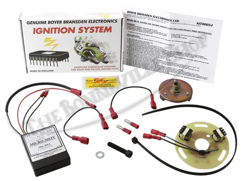TBS BOYER ELECTRONIC IGNITION FOR ALL TRIUMPH AND BSA TRIPLES T X T