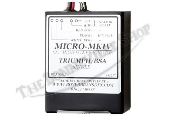 TBS BOYER ELECTRONIC IGNITION FOR ALL TRIUMPH AND BSA SINGLES VICTOR B TRW