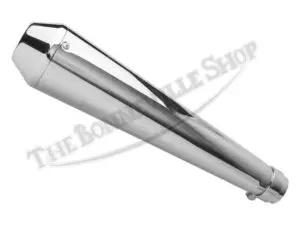 TBS 3730 02 Triumph Norton BSA Cafe Racing Shorty Reverse Cone Megaphone Silencer Muffler 1