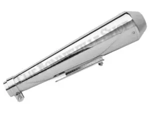 TBS 3730 04 Triumph Norton BSA Cafe Racing Shorty Reverse Cone Megaphone Silencer Muffler