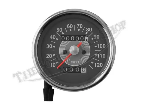 Triumph Grey-Faced 2:1 120mph Speedometer SSM 5001/00 Replica