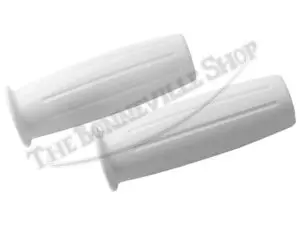 TBS 42 56591 02 1960S Vintage Amal Style 1 White Handlebar Grips
