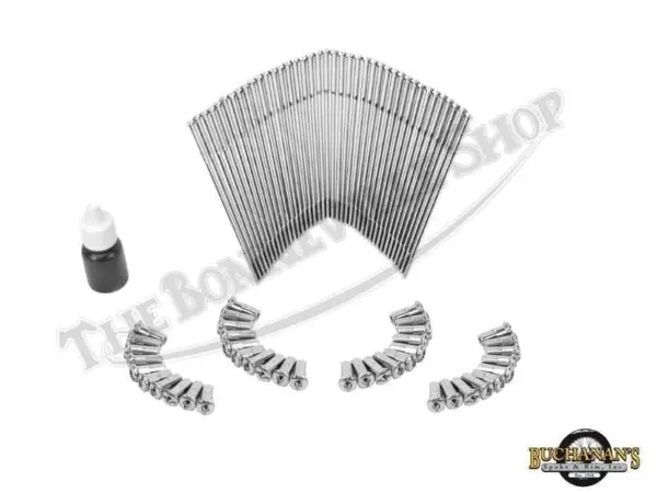 Triumph Buchanan Front Wheel Stainless Spoke Set TBS-5005 1958-1965