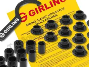 TBS 50329 64054970 03 BSA A50 A65 Shrouded 13 4 Girling Shocks 110 lb Spring Rate 62 68