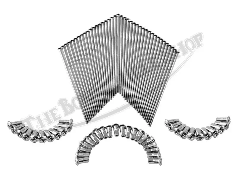 Stainless BSA Nailhead Front Spoke Set 19" 5-9/16" TBS-5087