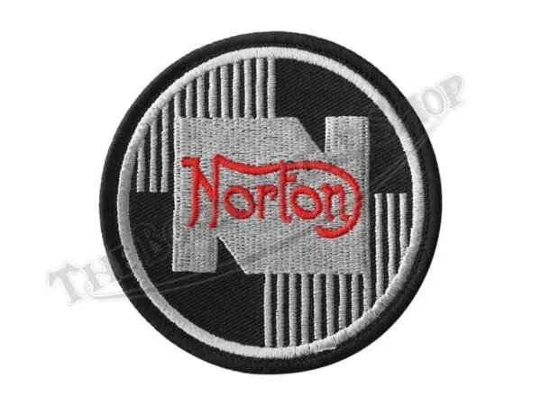 Norton Commando Manx Atlas Round Embroidered Patch TBS-5558
