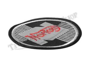 TBS NORTON MOTORCYCLES ROUND EMBROIDERED PATCH COMMANDO MANX ATLAS