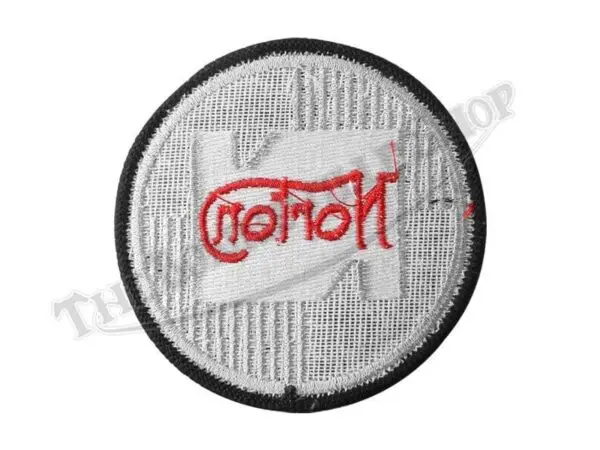 TBS NORTON MOTORCYCLES ROUND EMBROIDERED PATCH COMMANDO MANX ATLAS