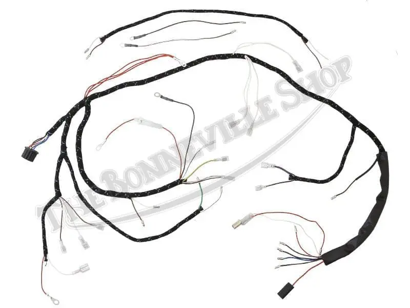 TBS 6005C 54938941 01 1966 Triumph 350 500 650 Twins Cloth Bound Wiring Harness Lucas
