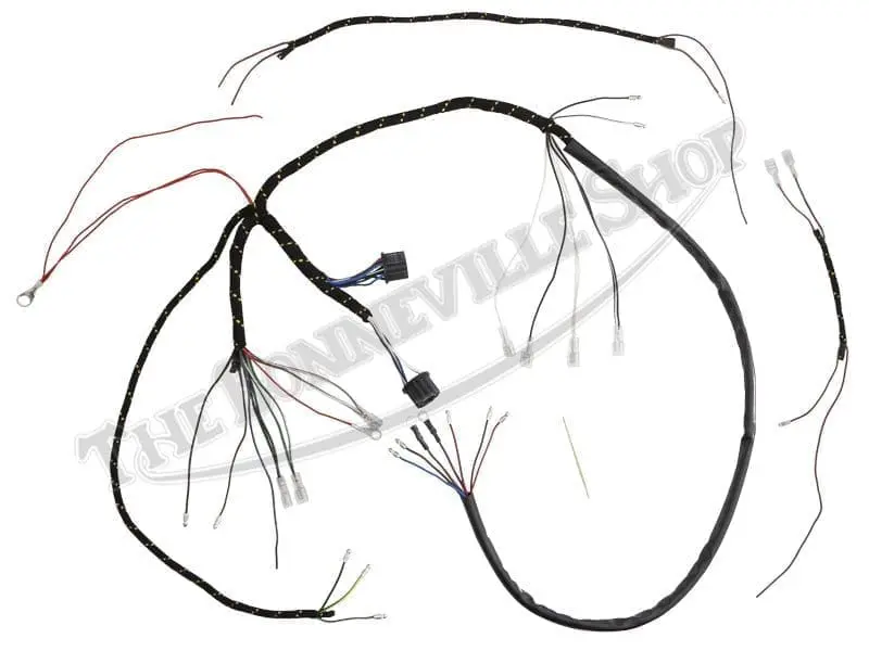 TBS 6018 Triumph 1963-1964 Wiring Harness Cloth - UK Made for T90, T100, TR6, T120