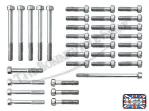 TBS 8300 01 TRIUMPH PRE UNIT 500 650 TWINS FILLISTER SCREW SET FITS 1954 62