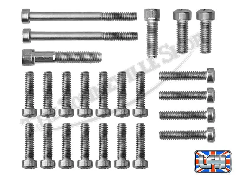 TBS TRIUMPH UNIT TR TWINS COVER SCREW SET FITS