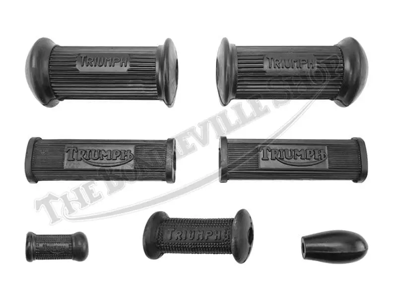 TBS 9279 A 01 TRIUMPH 500 650 TWIN FOOTREST RUBBERS SET BLOCK LETTER TYPE PN TBS 9279 A