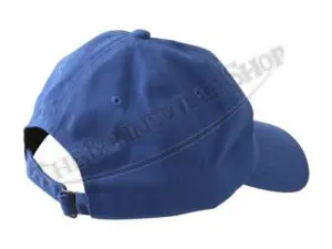 TBS HAT03 02 THE BONNEVILLE SHOP PATENT PLATE GOLD LOGO BLUE BASEBALL HAT