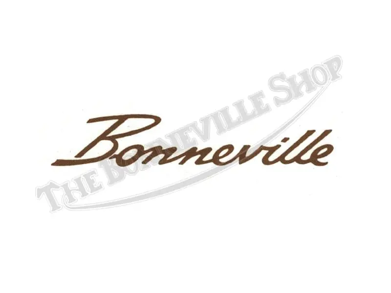 TBS S104 01 TRIUMPH BONNEVILLE SCRIPT LETTER DECAL Bonneville Logo