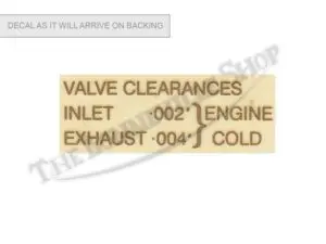 TBS S126 02 TRIUMPH CLEARANCE DECAL MASTER