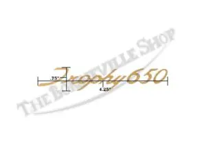 TBS S128 02 Trophy 650 cursive Sticker
