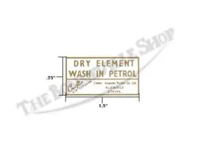TBS S129 02 Triumph Air Cleaner Vinyl Decal 1967 1970 1