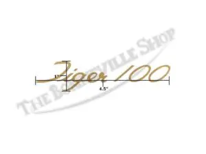 TBS S131 02 Triumph Tiger 100 T100S Vinyl Decal 1968 1969