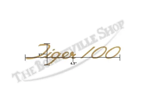 TBS S131 02 Triumph Tiger 100 T100S Vinyl Decal 1968 1969