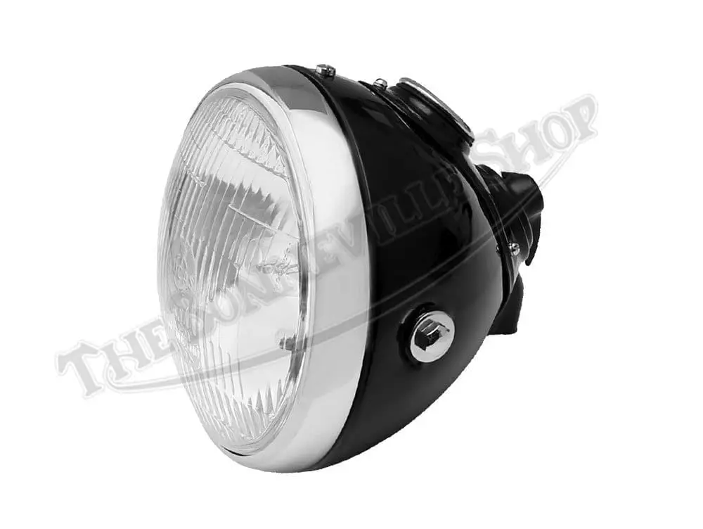 TBS SSU700 01 Triumph BSA Replica SSU700 Headlight Assembly w Ammeter
