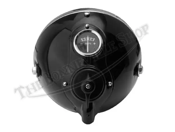 TBS SSU700 03 Triumph BSA Replica SSU700 Headlight Assembly w Ammeter