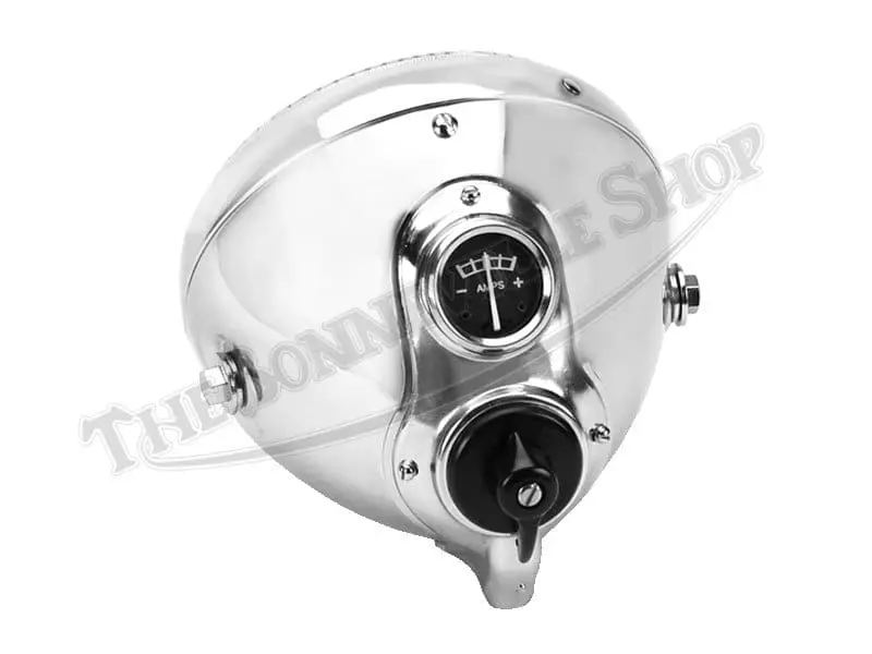 BSA and Triumph Headlight Assembly with Ammeter SSU700