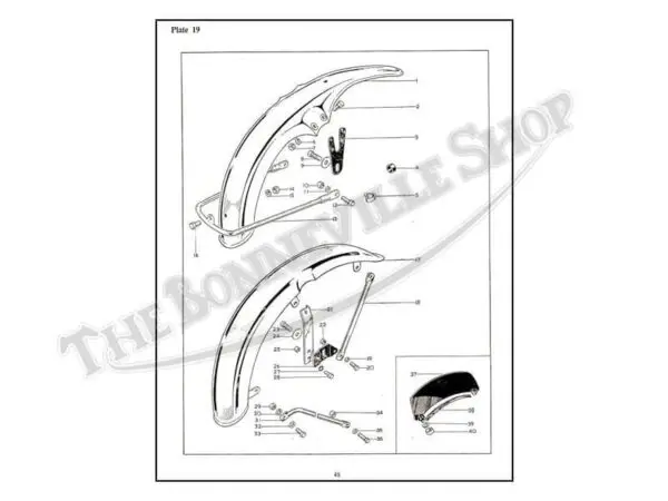 tbs bsa parts book a a lightning firebird thunderbolt royal star