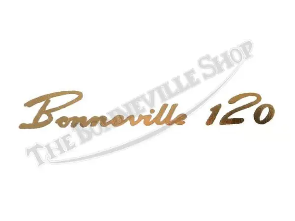 STICKER 0021TRIUMPH BONNEVILLE 120 SCRIPT STICKER DECAL