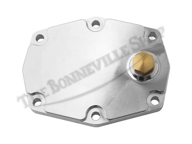 70 6580 B24 01 TRIUMPH BSA TRIPLES BILLET SUMP PLATE WITH DRAIN PLUG
