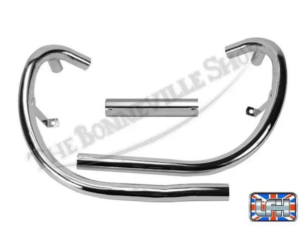 BSA EXHAUST PIPE HEADER SET BALANCED WITH CROSS OVER BALANCE PIPE