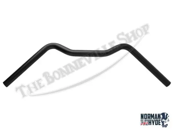 TBS 3614 01 Triumph Norton BSA Classic Hyde M Bars Clubman Cafe1 Inch Black