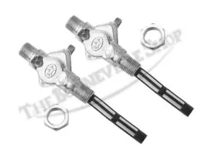PAIR TRIUMPH NORTON BSA ETC GENUINE BAP MAIN FUEL PETCOCK BSP
