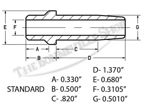 70 2899M 02 STANDARD TRIUMPH VALVE GUIDE