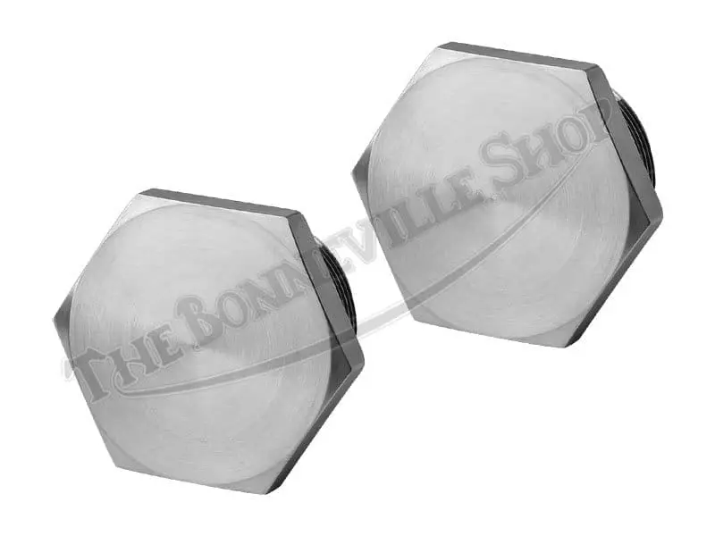 97 4395 B 97 4258 B 97 4387 B 01 TRIUMPH BSA T120T140 T150 A65 A75 BILLET FORK TOP NUTS 1971 UP