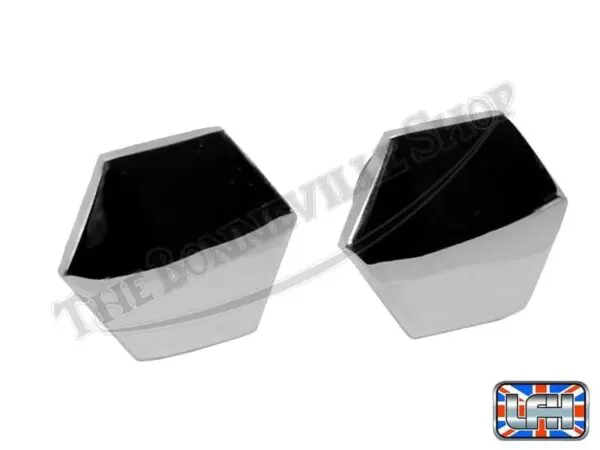 97 1658 C 05 FORK TOP NUTS CHROME 63 67