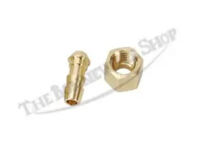 TBS BSA EWARTS BRASS BARBED FUEL PIPE AND NUT