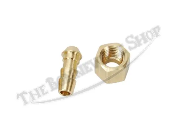TBS BSA EWARTS BRASS BARBED FUEL PIPE AND NUT