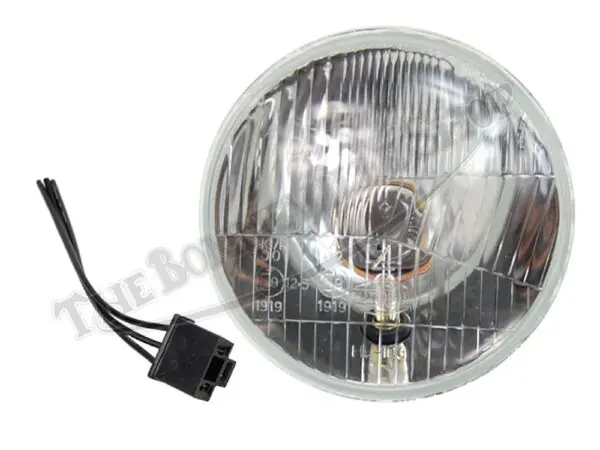 Triumph Norton BSA TR6C T100C 5-3/4-inch Lucas Replacement Halogen Headlight w/ Pilot Light PN# 54525272 HP